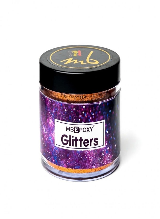 MBEPOXY | Epoxy Resin Art Resin Glitter | Glitter Dust for Art & Craft, Rangoli, School and DIY Projects | All Surface | Easy to Use | Non-Toxic Epoxy Art Resin Glitters - G.Orange - Pack of 3 - Image 1